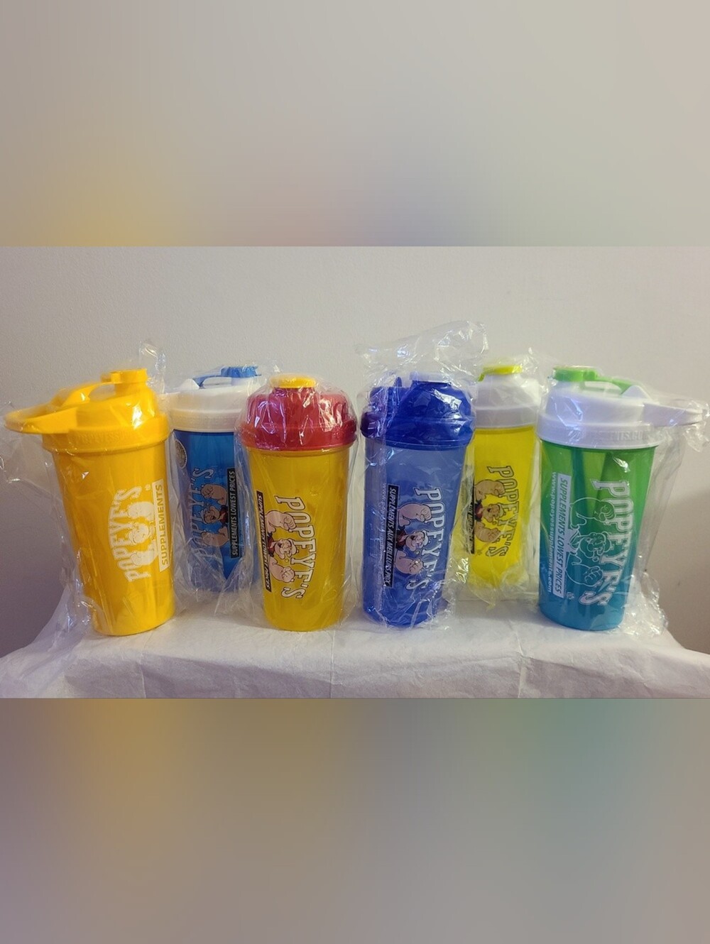 BNIP - One 28oz Popeye's Shaker Water Bottle - Gym Sport Training Fitness